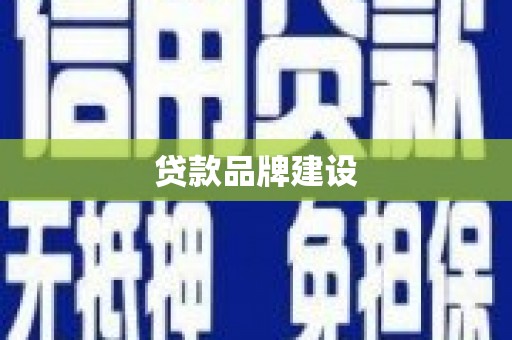 塔河贷款品牌建设