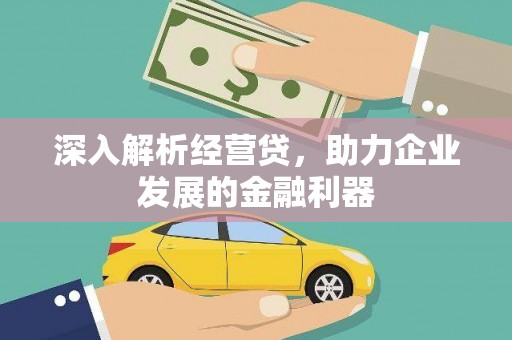 塔河深入解析经营贷，助力企业发展的金融利器