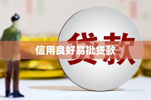塔河信用良好易批贷款