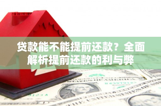 塔河贷款能不能提前还款？全面解析提前还款的利与弊