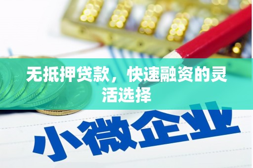 塔河无抵押贷款，快速融资的灵活选择
