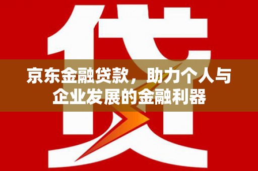 塔河京东金融贷款，助力个人与企业发展的金融利器