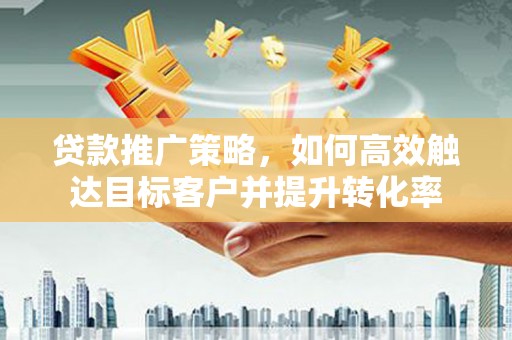 塔河贷款推广策略，如何高效触达目标客户并提升转化率