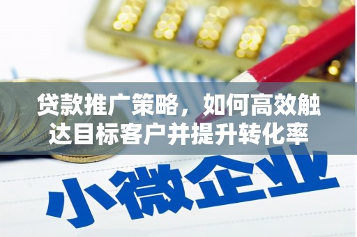 塔河贷款推广策略，如何高效触达目标客户并提升转化率