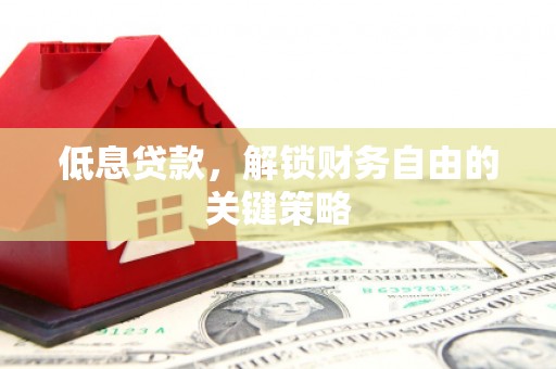 塔河低息贷款，解锁财务自由的关键策略