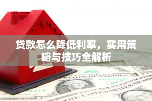 塔河贷款怎么降低利率，实用策略与技巧全解析